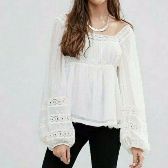 Free People Tops - Free People Moonchaser ballon sleeves top